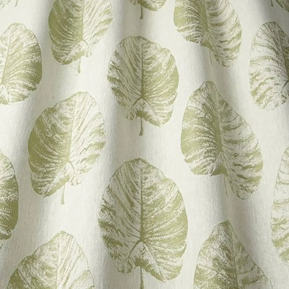 green botanical jacquard fabric from iLiv