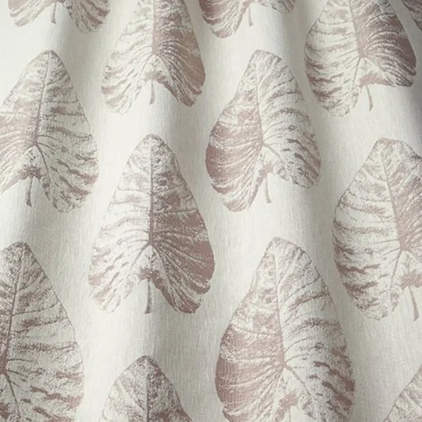 Laurie Fabric - Wildrose by purple botanical jacquard fabric from iLiv