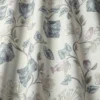 blue botanical cotton fabric from iLiv