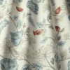 blue botanical cotton fabric from iLiv