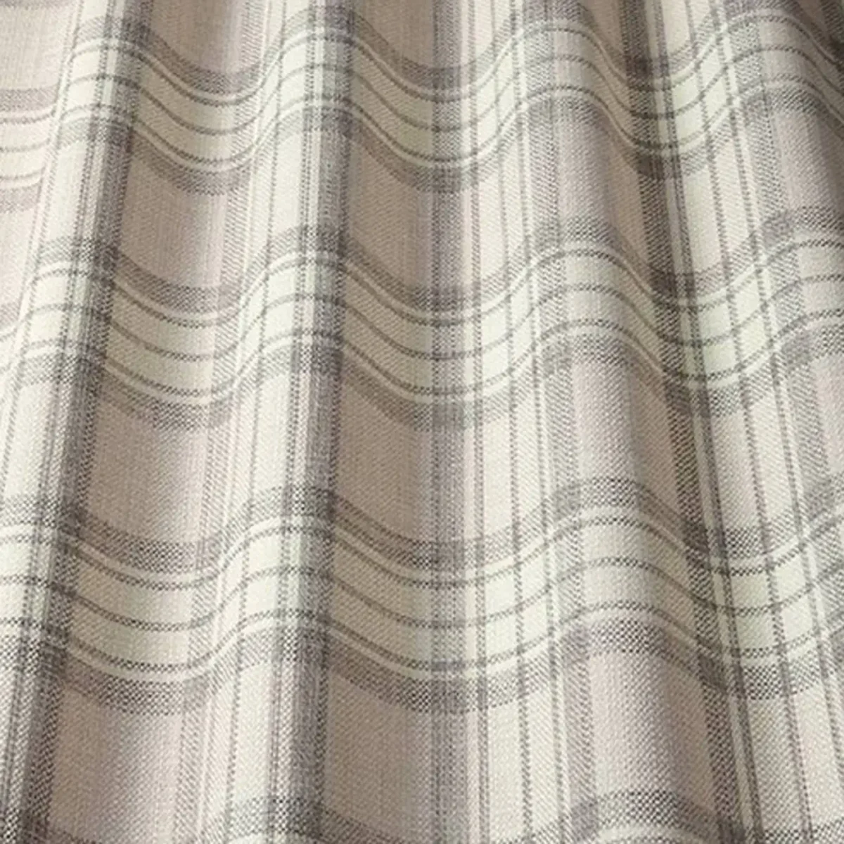 Shaker Check Fabric - Wildrose by black-grey checked jacquard fabric from iLiv