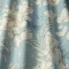 blue botanical cotton fabric from iLiv