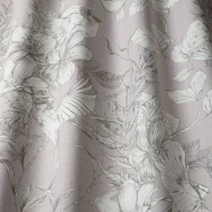 purple botanical cotton fabric from iLiv