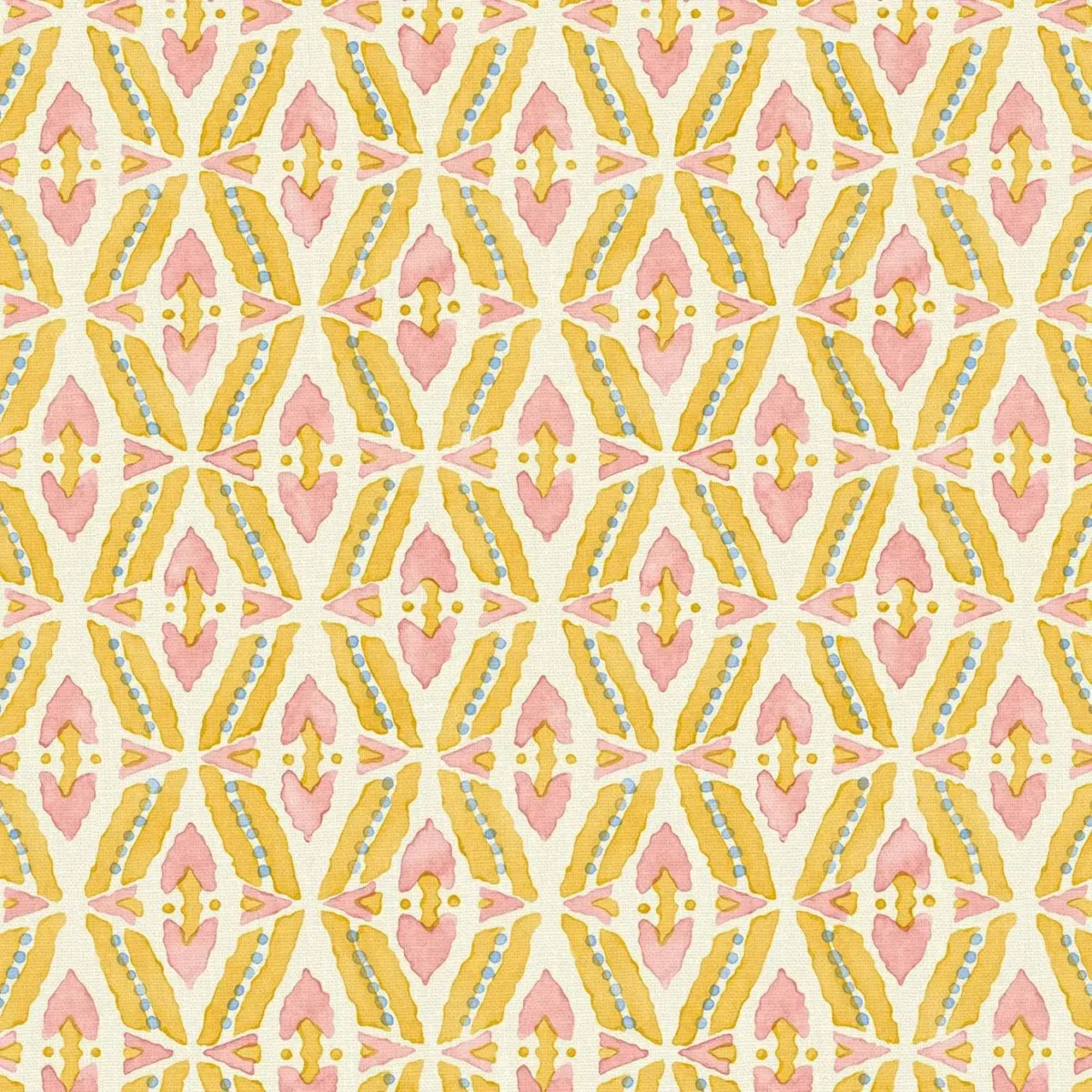 pink striped linen fabric from Linwood Fabrics