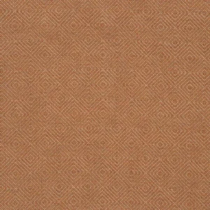 orange geometric cotton fabric from Linwood Fabrics