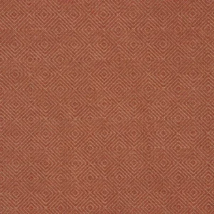 red geometric cotton fabric from Linwood Fabrics
