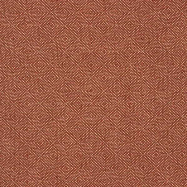 Westray Fabric - Rhubarb by red geometric cotton fabric from Linwood Fabrics