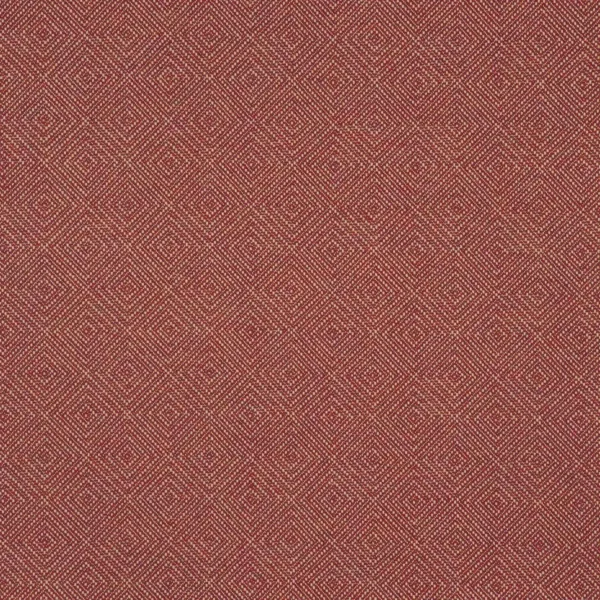 Westray Fabric - Raspberry by red geometric cotton fabric from Linwood Fabrics