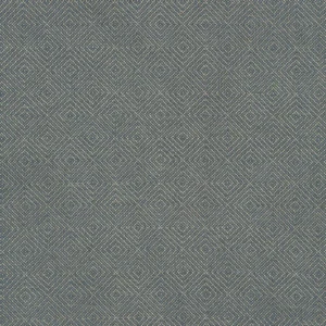 blue geometric cotton fabric from Linwood Fabrics