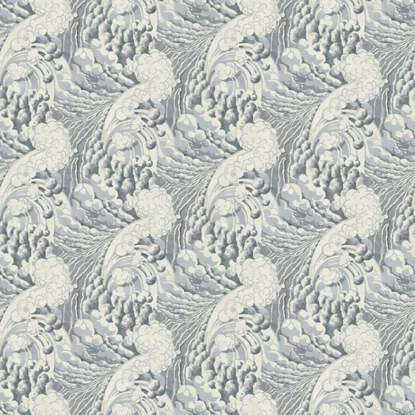 black-grey misc velvet-chenille fabric from Linwood Fabrics