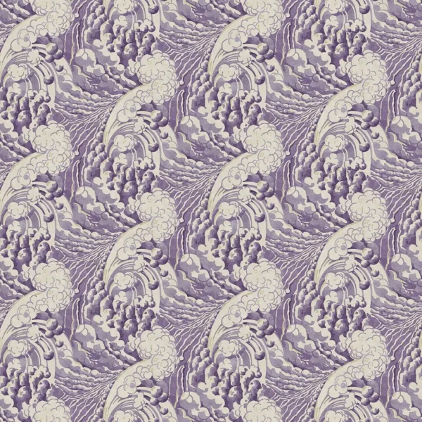 The Wave Fabric - Mauve by purple misc velvet-chenille fabric from Linwood Fabrics