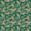 green botanical velvet-chenille fabric from Linwood Fabrics