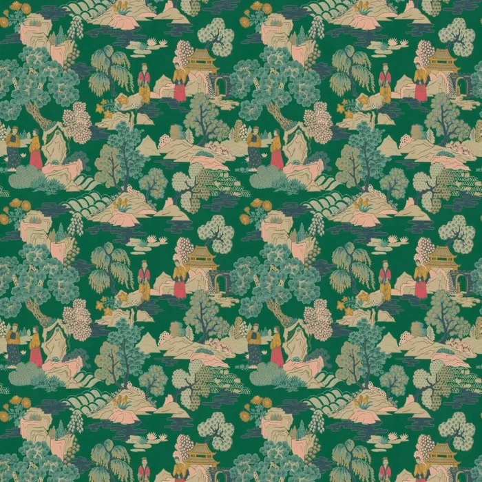 Japanese Garden Fabric - Jade swatch