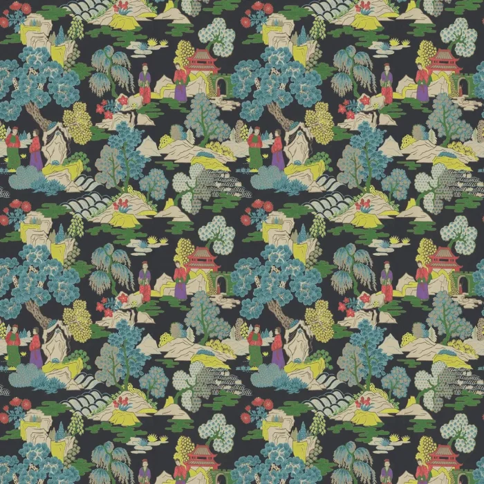 Japanese Garden Fabric - Dayglow swatch