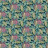 multicolour botanical velvet-chenille fabric from Linwood Fabrics