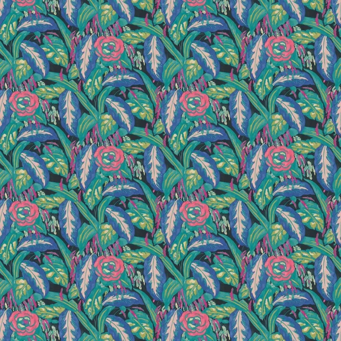 Les Fauves Fabric - Peacock swatch