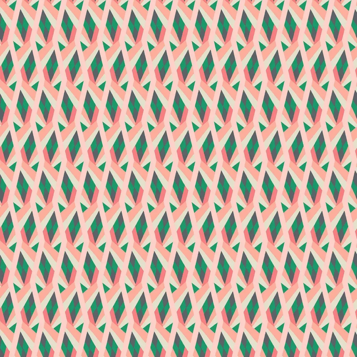 Neo Fabric - Melon by multicolour geometric velvet-chenille fabric from Linwood Fabrics