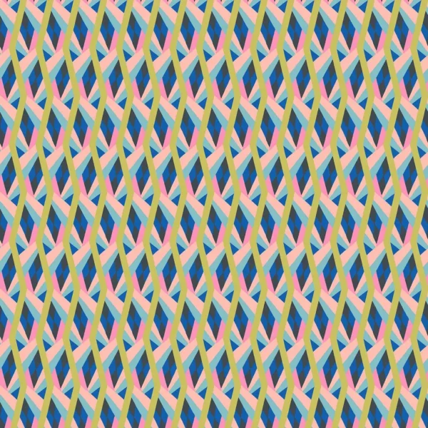 Neo Fabric - Mustard by multicolour geometric velvet-chenille fabric from Linwood Fabrics