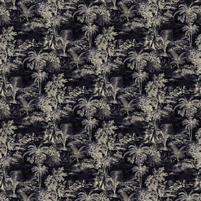 Heat of the Night Fabric - Onyx swatch