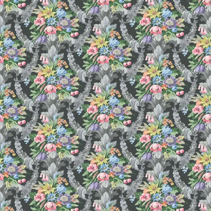Wakehurst Velvet Fabric - Midnight swatch