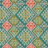 multicolour geometric velvet-chenille fabric from Linwood Fabrics