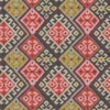 multicolour geometric velvet-chenille fabric from Linwood Fabrics
