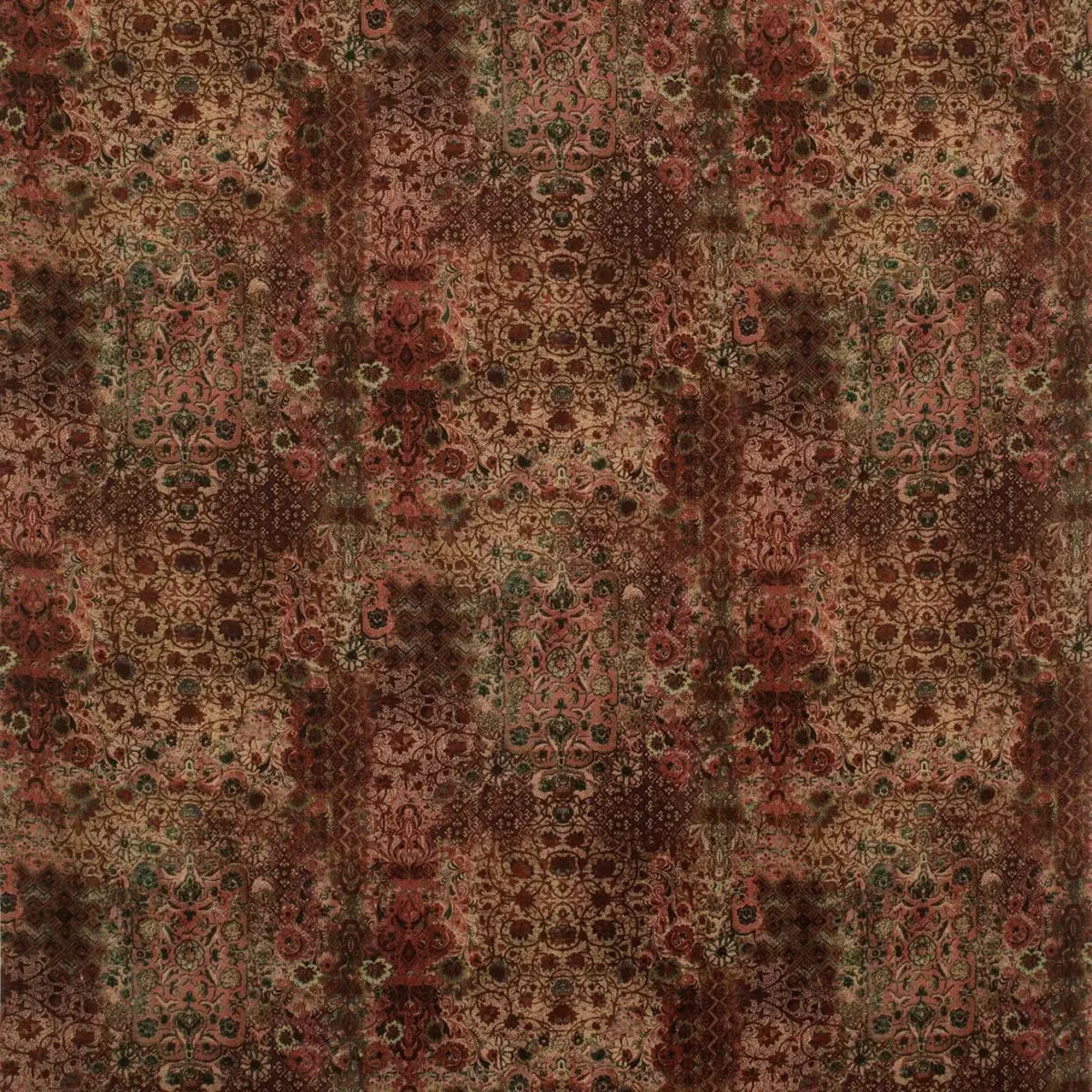 Olivia Fabric - Cinnamon by brown misc velvet-chenille fabric from Linwood Fabrics