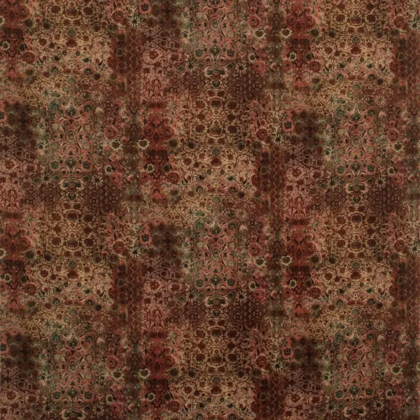 Olivia Fabric - Cinnamon by brown misc velvet-chenille fabric from Linwood Fabrics