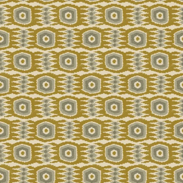 Casper Fabric - Ochre by brown geometric velvet-chenille fabric from Linwood Fabrics
