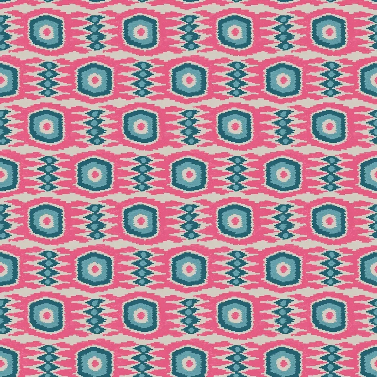Casper Fabric - Candy Pink by pink geometric velvet-chenille fabric from Linwood Fabrics