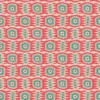 red geometric velvet-chenille fabric from Linwood Fabrics