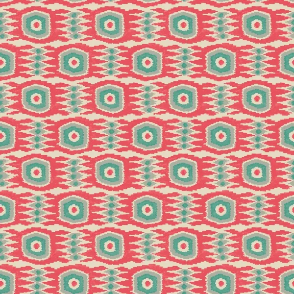 Casper Fabric - Watermelon by red geometric velvet-chenille fabric from Linwood Fabrics