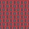 red geometric velvet-chenille fabric from Linwood Fabrics