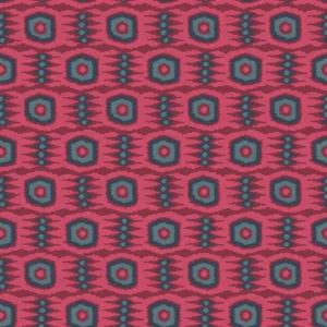 pink geometric velvet-chenille fabric from Linwood Fabrics