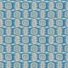 blue geometric velvet-chenille fabric from Linwood Fabrics
