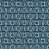 blue geometric velvet-chenille fabric from Linwood Fabrics