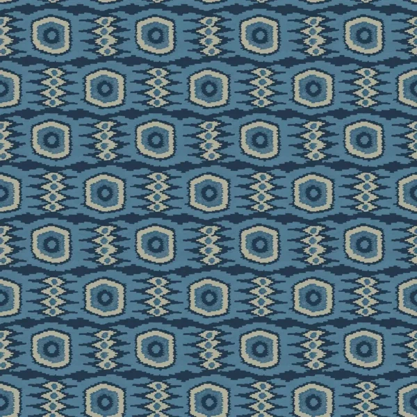 Casper Fabric - Navy by blue geometric velvet-chenille fabric from Linwood Fabrics