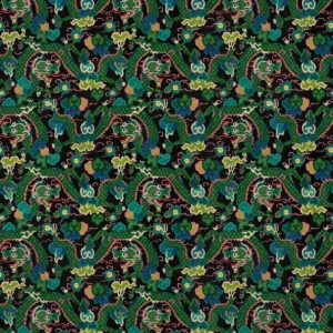 black-grey traditional velvet-chenille fabric from Linwood Fabrics