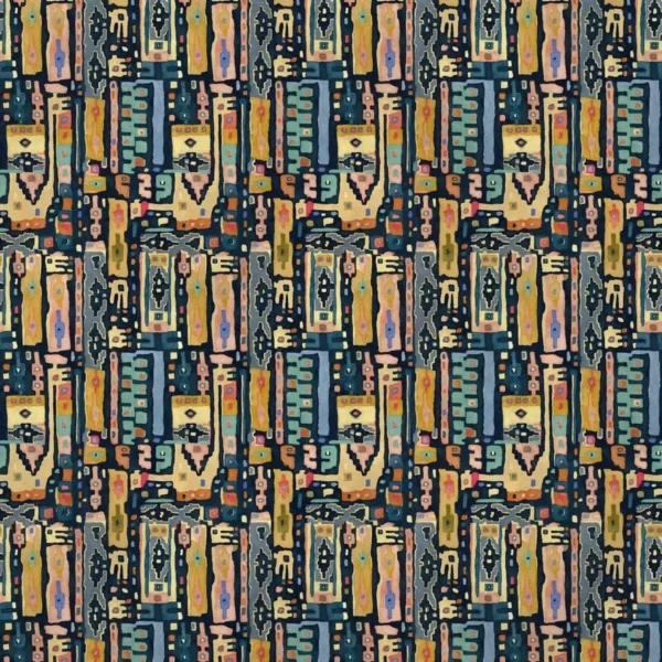 We Build This City Fabric - Cool Down by green misc velvet-chenille fabric from Linwood Fabrics