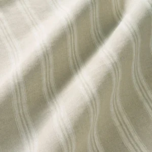 neutral striped linen fabric from Linwood Fabrics