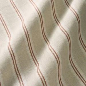 neutral striped linen fabric from Linwood Fabrics