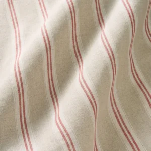neutral striped linen fabric from Linwood Fabrics