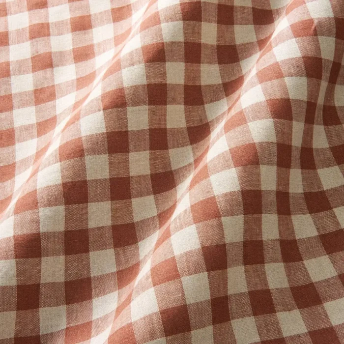 Double Check Fabric - Ember swatch