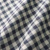 blue checked linen fabric from Linwood Fabrics