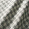 black-grey checked linen fabric from Linwood Fabrics