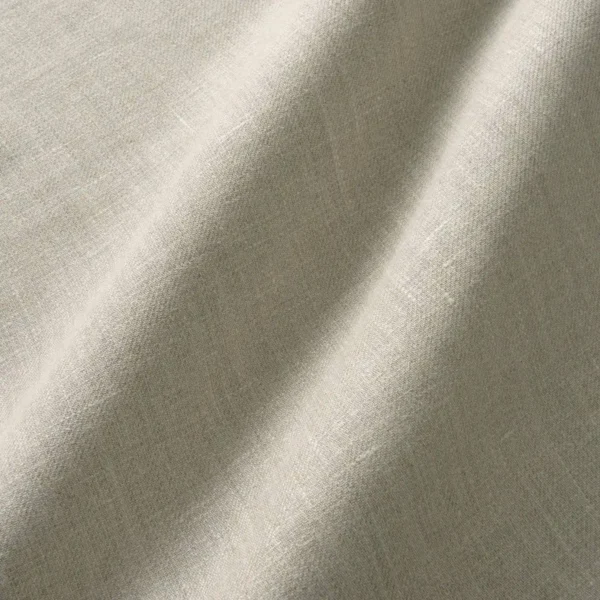 Danube Twill Fabric - Natural by neutral plain linen fabric from Linwood Fabrics