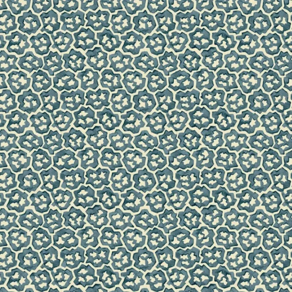 Hopscotch Fabric - Puddle by blue misc linen fabric from Linwood Fabrics