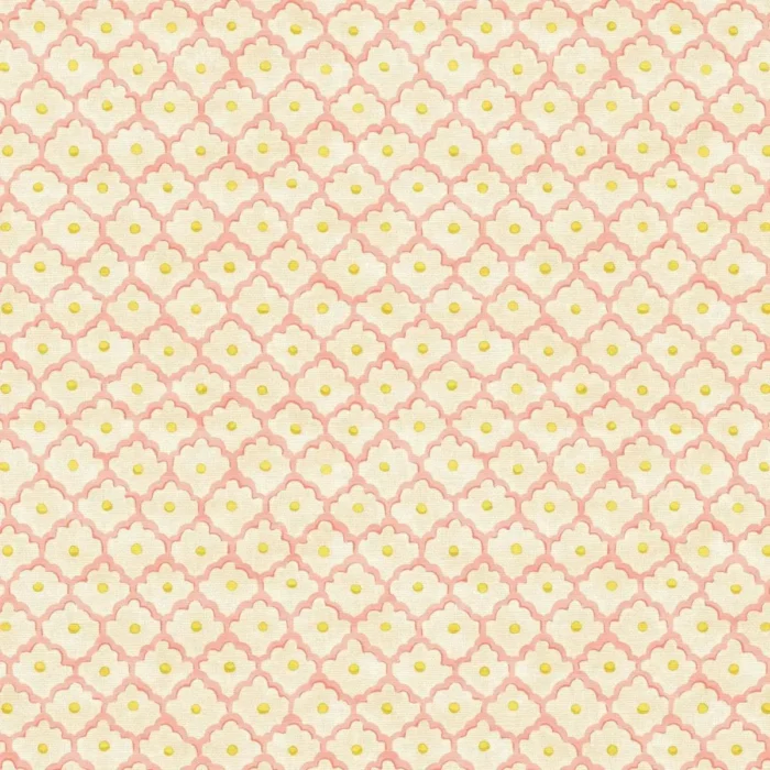 Buttons Fabric - Pink Icing swatch