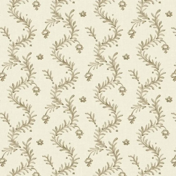 Magic Lantern Fabric - Natural by neutral botanical linen fabric from Linwood Fabrics
