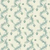 blue botanical linen fabric from Linwood Fabrics